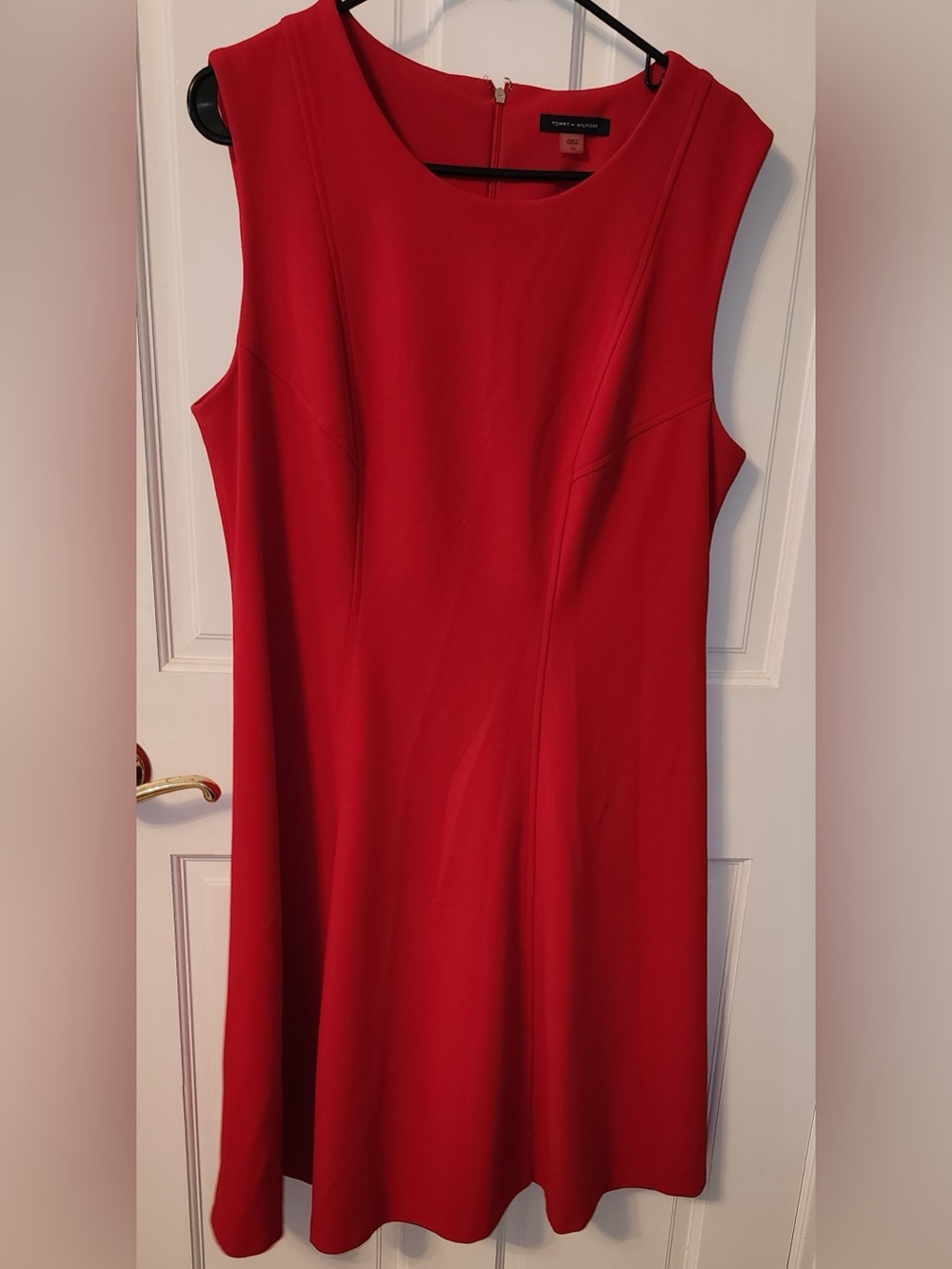 Tommy Hilfiger Red Sleeveless A-Line Dress Skirt